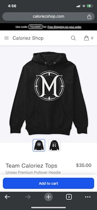 a picture of a black hoodie with a logo on it