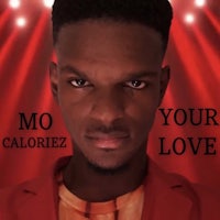 a man in a red jacket with the words mo your calieri love